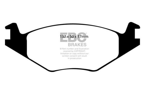 Brake Pad Set, disc brake Greenstuff DP21084 EBC, Image 4