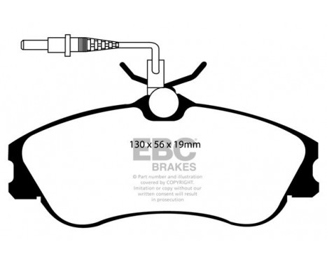 Brake Pad Set, disc brake Greenstuff DP21104 EBC, Image 4