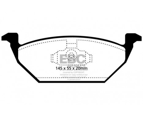 Brake Pad Set, disc brake Greenstuff DP21117 EBC, Image 4