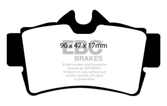 Brake Pad Set, disc brake Greenstuff DP21156 EBC, Image 4