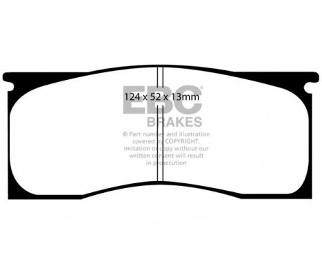Brake Pad Set, disc brake Greenstuff DP21157 EBC, Image 4