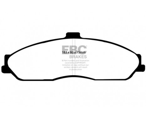 Brake Pad Set, disc brake Greenstuff DP21162 EBC, Image 4