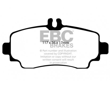 Brake Pad Set, disc brake Greenstuff DP21170 EBC, Image 4