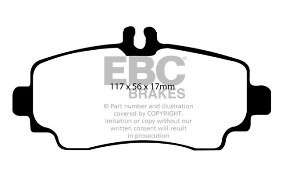 Brake Pad Set, disc brake Greenstuff DP21170 EBC, Image 4