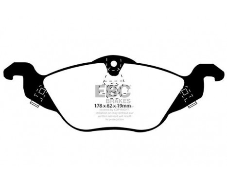 Brake Pad Set, disc brake Greenstuff DP21184 EBC, Image 4