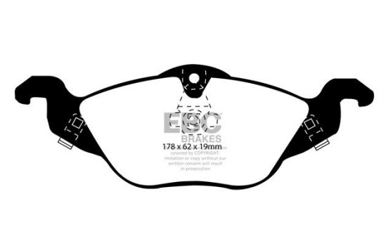 Brake Pad Set, disc brake Greenstuff DP21184 EBC, Image 4