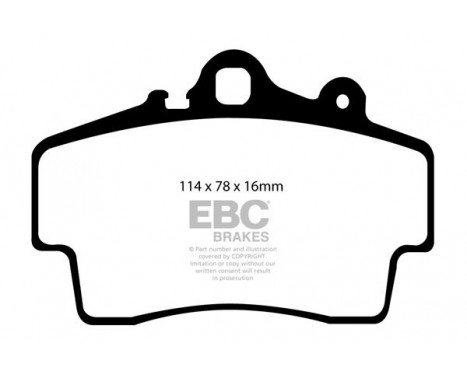 Brake Pad Set, disc brake Greenstuff DP21207 EBC, Image 4