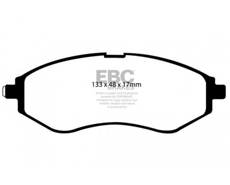 Brake Pad Set, disc brake Greenstuff DP21213 EBC, Image 4