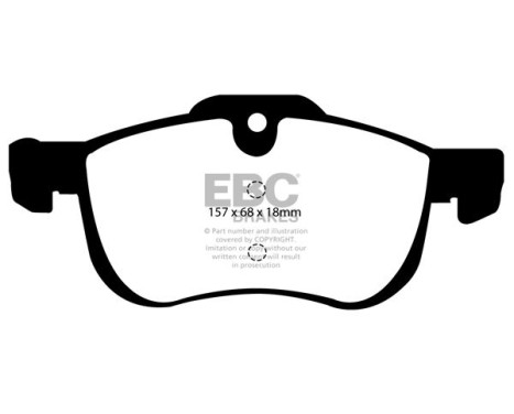 Brake Pad Set, disc brake Greenstuff DP21219 EBC, Image 4