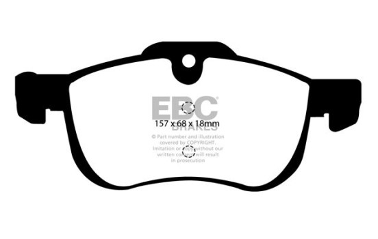Brake Pad Set, disc brake Greenstuff DP21219 EBC, Image 4