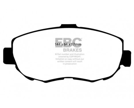 Brake Pad Set, disc brake Greenstuff DP21223 EBC, Image 4