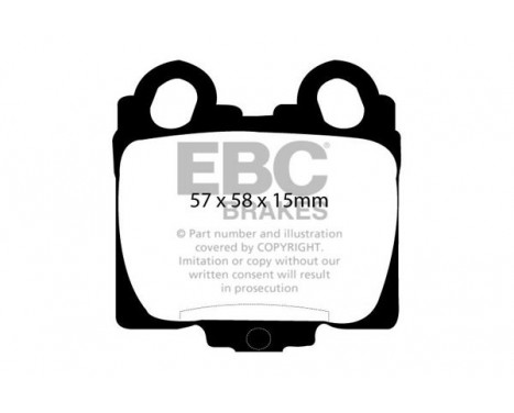 Brake Pad Set, disc brake Greenstuff DP21224 EBC, Image 4