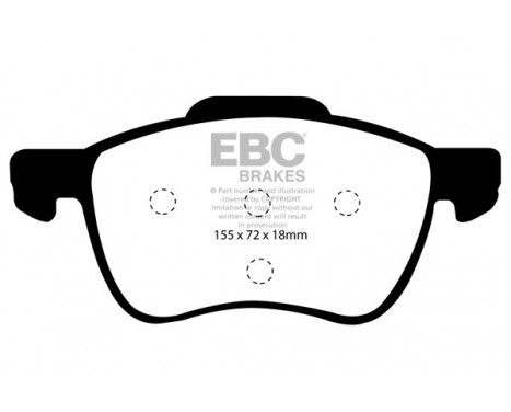 Brake Pad Set, disc brake Greenstuff DP21229 EBC, Image 4