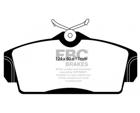 Brake Pad Set, disc brake Greenstuff DP21238 EBC, Image 4