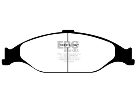 Brake Pad Set, disc brake Greenstuff DP21242 EBC, Image 4