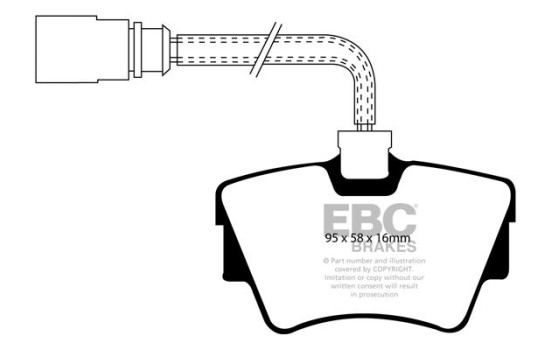 Brake Pad Set, disc brake Greenstuff DP21285 EBC, Image 4