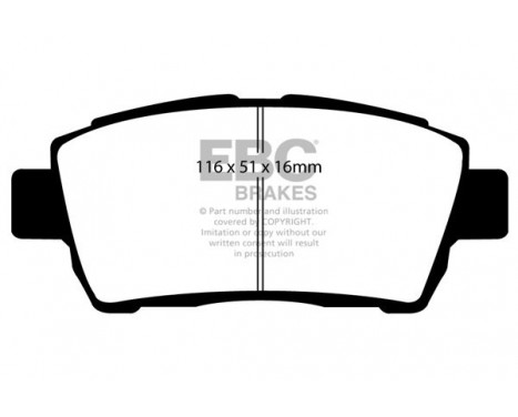 Brake Pad Set, disc brake Greenstuff DP21295 EBC, Image 4