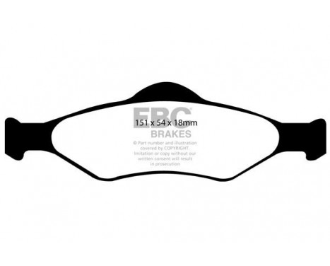 Brake Pad Set, disc brake Greenstuff DP21300 EBC, Image 4