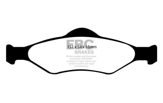 Brake Pad Set, disc brake Greenstuff DP21300 EBC, Image 4