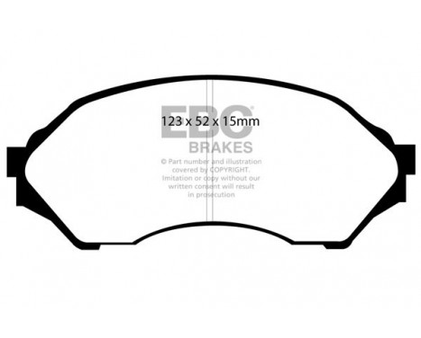 Brake Pad Set, disc brake Greenstuff DP21302 EBC, Image 4