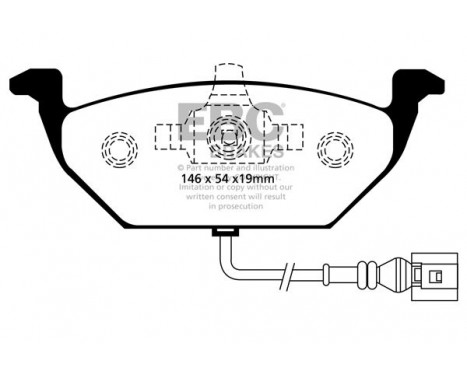 Brake Pad Set, disc brake Greenstuff DP21329 EBC, Image 4