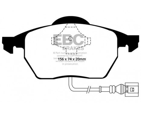 Brake Pad Set, disc brake Greenstuff DP21330 EBC, Image 4