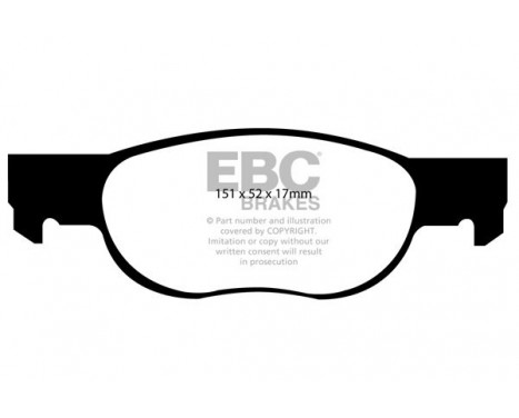 Brake Pad Set, disc brake Greenstuff DP21336 EBC, Image 4