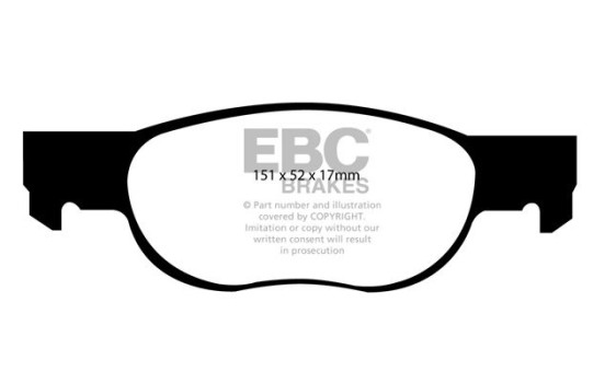 Brake Pad Set, disc brake Greenstuff DP21336 EBC, Image 4