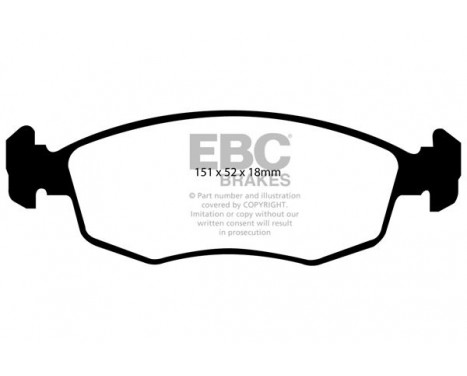 Brake Pad Set, disc brake Greenstuff DP21337 EBC, Image 4