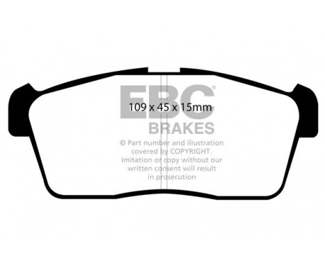 Brake Pad Set, disc brake Greenstuff DP21344 EBC, Image 4