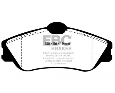 Brake Pad Set, disc brake Greenstuff DP21346 EBC, Image 4