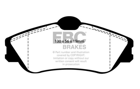 Brake Pad Set, disc brake Greenstuff DP21346 EBC, Image 4