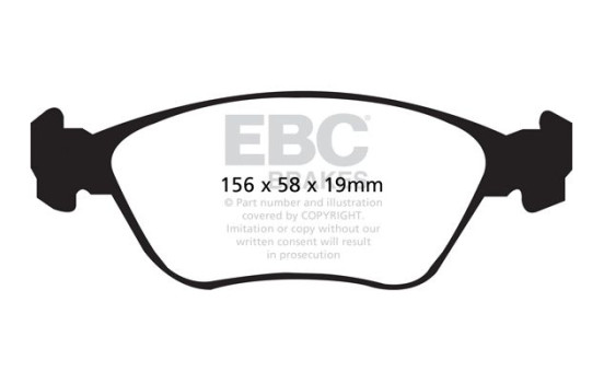 Brake Pad Set, disc brake Greenstuff DP21362 EBC, Image 4