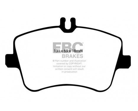 Brake Pad Set, disc brake Greenstuff DP21365 EBC, Image 4