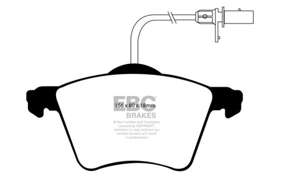 Brake Pad Set, disc brake Greenstuff DP21368 EBC, Image 4