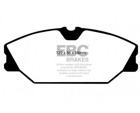 Brake Pad Set, disc brake Greenstuff DP21369 EBC, Image 4