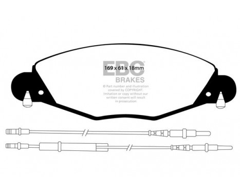 Brake Pad Set, disc brake Greenstuff DP21372 EBC, Image 4