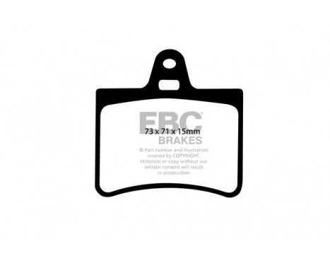 Brake Pad Set, disc brake Greenstuff DP21373 EBC, Image 4
