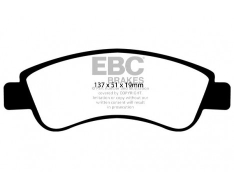 Brake Pad Set, disc brake Greenstuff DP21374 EBC, Image 4