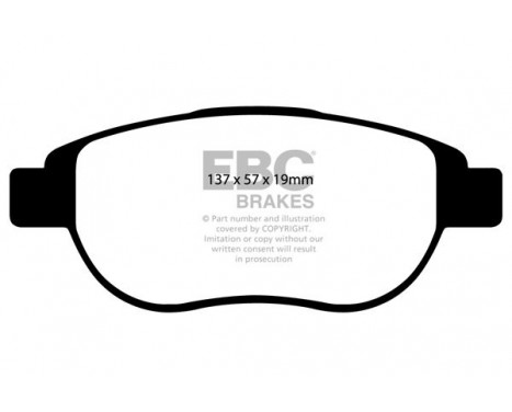 Brake Pad Set, disc brake Greenstuff DP21375 EBC, Image 4