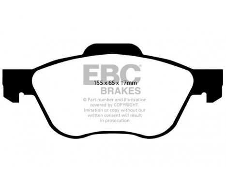 Brake Pad Set, disc brake Greenstuff DP21376 EBC, Image 4