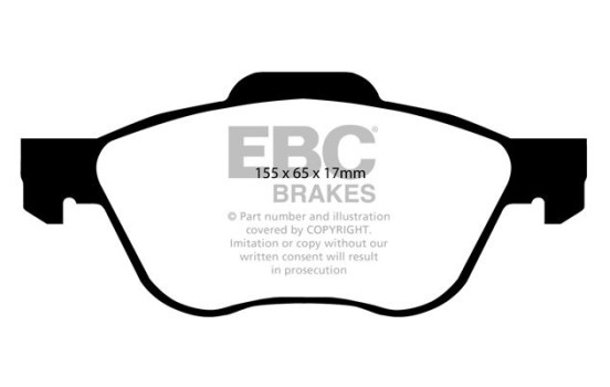 Brake Pad Set, disc brake Greenstuff DP21376 EBC, Image 4