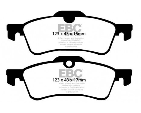 Brake Pad Set, disc brake Greenstuff DP21389 EBC, Image 4