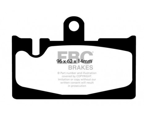 Brake Pad Set, disc brake Greenstuff DP21397 EBC, Image 4