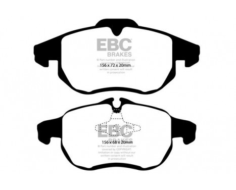 Brake Pad Set, disc brake Greenstuff DP21414 EBC, Image 4