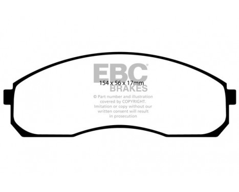 Brake Pad Set, disc brake Greenstuff DP21423 EBC, Image 4