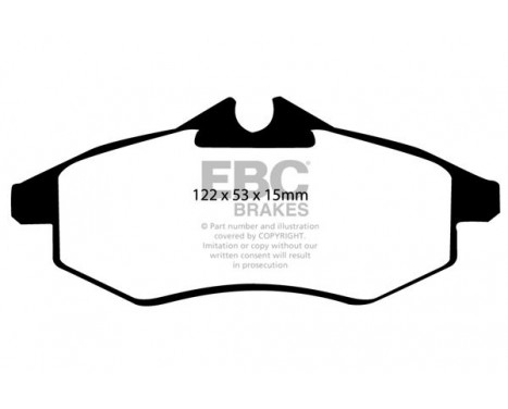 Brake Pad Set, disc brake Greenstuff DP21434 EBC, Image 4