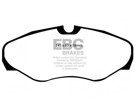 Brake Pad Set, disc brake Greenstuff DP21461 EBC, Image 4