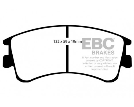 Brake Pad Set, disc brake Greenstuff DP21465 EBC, Image 4