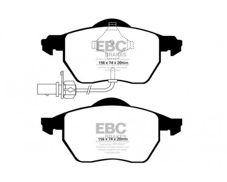 Brake Pad Set, disc brake Greenstuff DP21483 EBC, Image 4